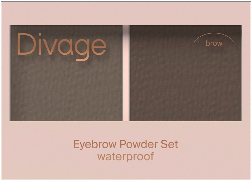 Divage Набор теней для бровей Waterproof Brow Powder Set тон 01