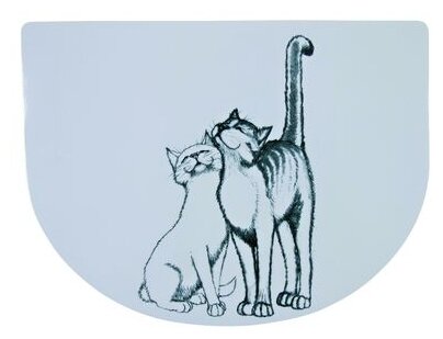 Коврик под миску для кошек Trixie кошечки 40*30см 24540