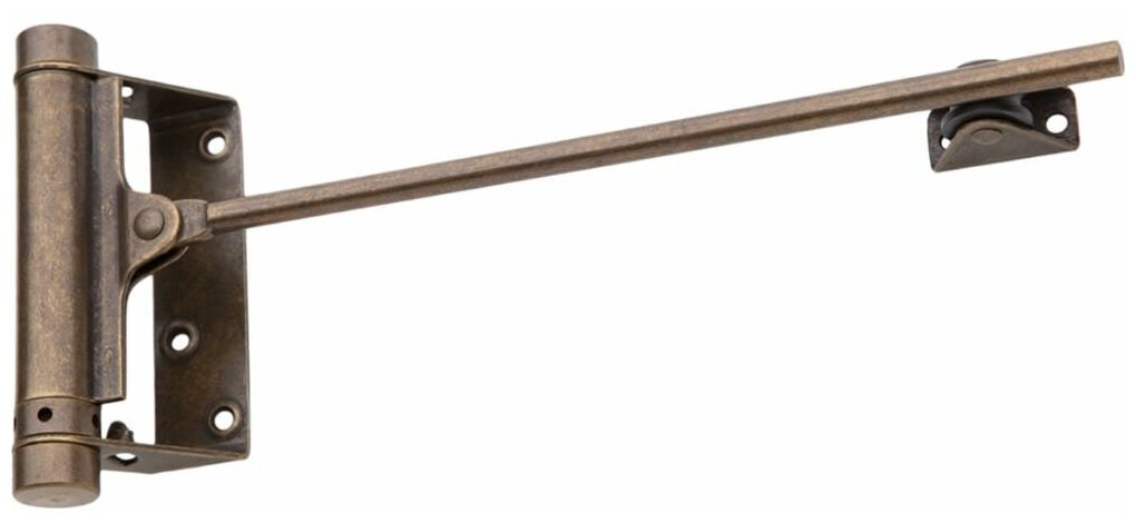 Дверной доводчик ALDEGHI LUIGI SPA стальной, пружинный, 125х300 мм, цвет: античная латунь, к-т: 1 шт + ключ с декоративными шурупами 115OA003 - фотография № 10