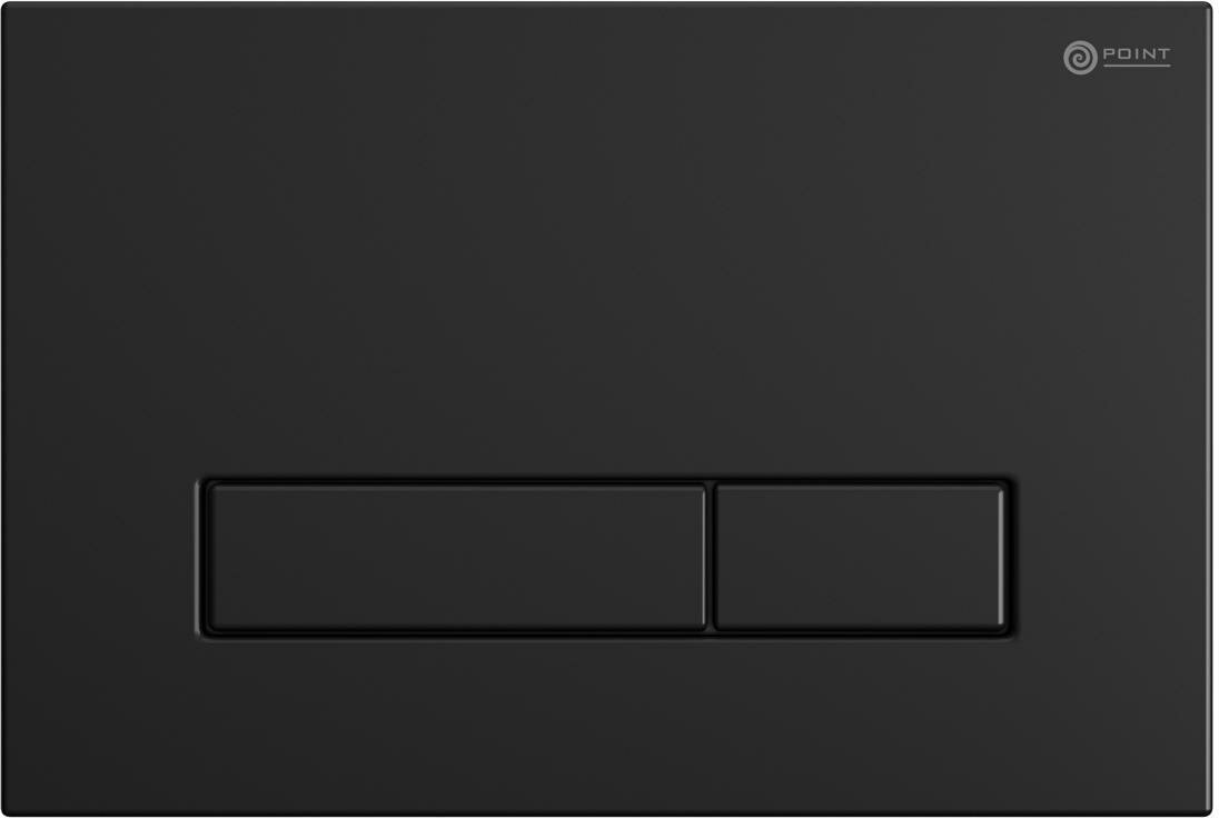 Клавиша смыва Point Меркурий PN44831BM для инсталляции, черная матовая