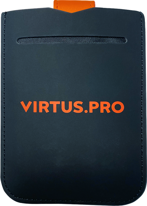 Кошелек Virtus.pro FVPCARDHOLDBK0000, фактура матовая, черный, оранжевый