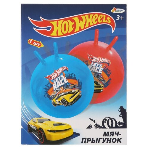 фото Мяч-прыгун играем вместе "hot wheels" 55 см, с рожками (sj-22(hws))