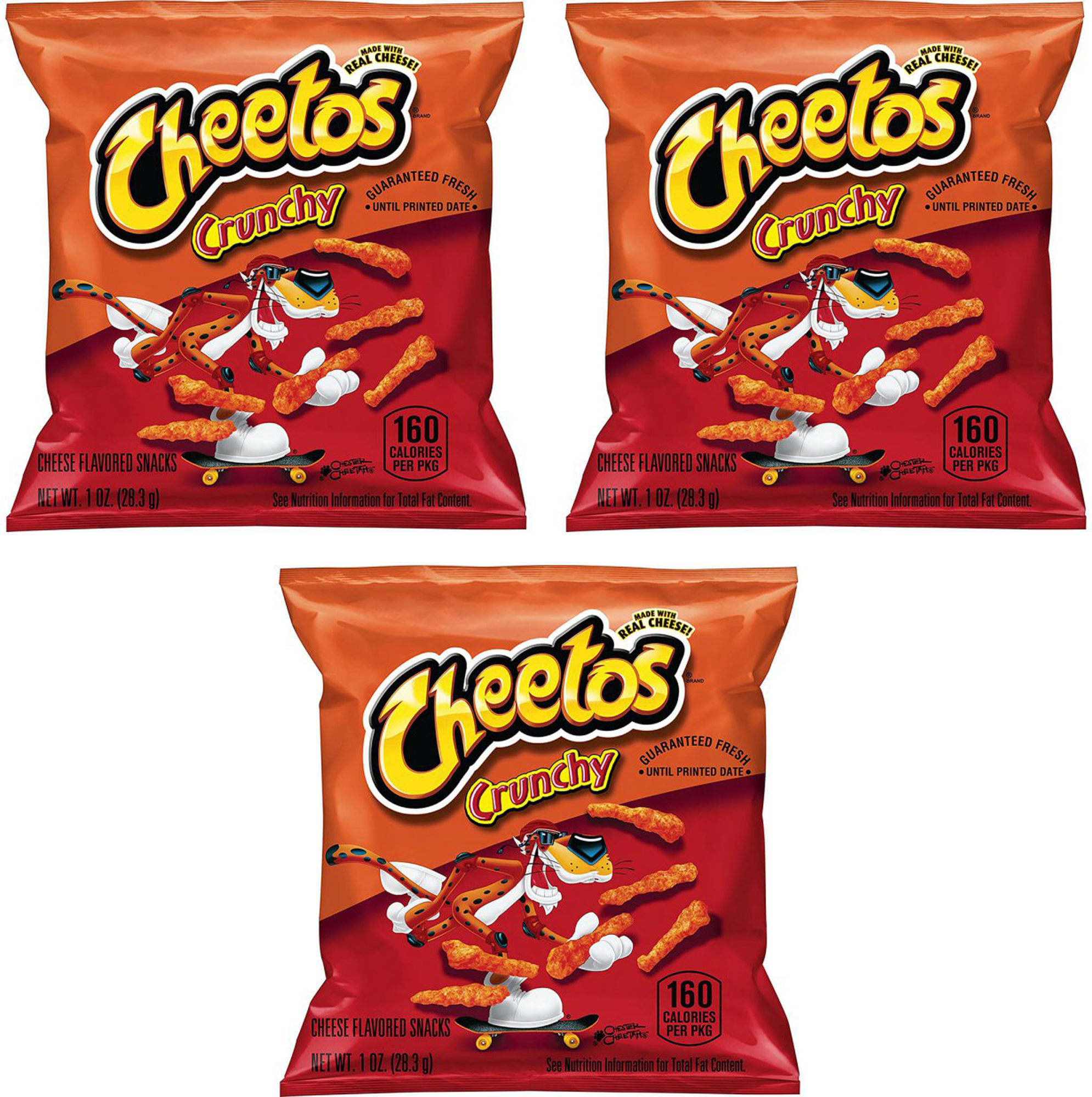 Кукурузные чипсы Cheetos Crunchy Классические 3 шт по 28.3 г. США