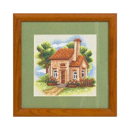 фото Набор для вышивания panna "домик в саду ", арт. ад-0443, 13х13 см