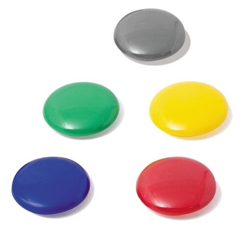 Магниты для доски магнитно-маркерная BRAUBERG 231729, разноцветный - фото №1