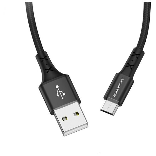 Кабель Borofone BX20 Enjoy для Micro-USB, 1м, черный, кабель usb микро usb borofone bx20 enjoy 1 0м цвет красный