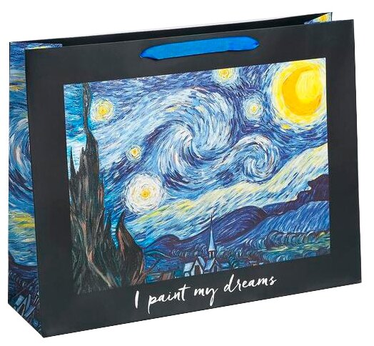 Пакет подарочный Дарите счастье I paint my dream 31x40x11.5 см
