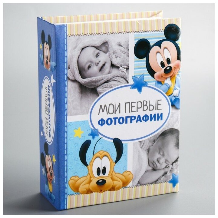 Disney Фотоальбом на 100 фото в твёрдой обложке "Мои первые фотографии", Микки Маус и друзья