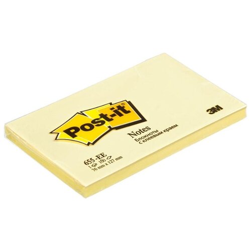 Стикеры Post-it Original 76x127 мм пастельные желтые (1 блок, 100 листов), 365