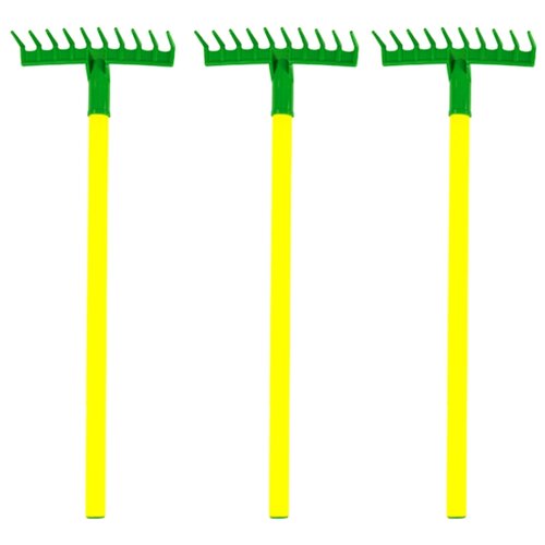 фото Набор грабель: грабли детские садовые (15-10932) - 3 шт zebratoys