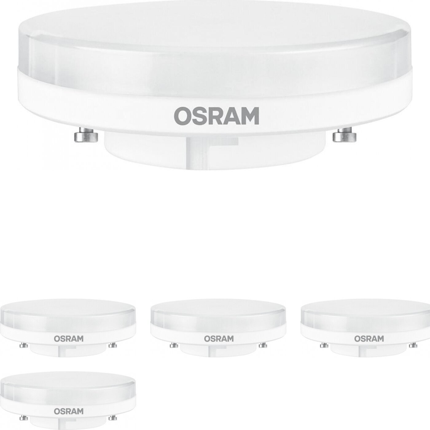 Светодиодная лампа Osram LED Star Classic 7W эквивалент 60W 4000K 550Лм GX53 таблетка (комплект из 4 шт.)