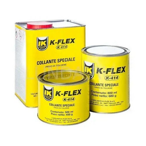 Клей однокомпонентный K414 для K-flex ST, 0.8 л, K-FLEX 850CL020003