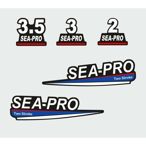 Наклейка на лодочный мотор Sea-Pro 2-3-3.5