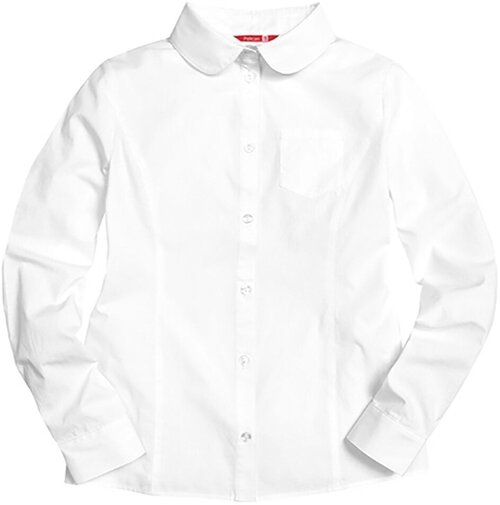 Школьная блуза Pelican, размер 7, белый