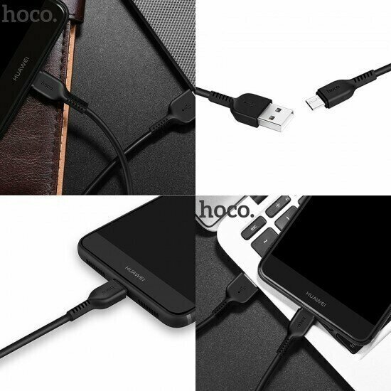 Кабель Hoco X20 Flash USB - USB Type-C, 1 м, 1 шт., черный - фотография № 14