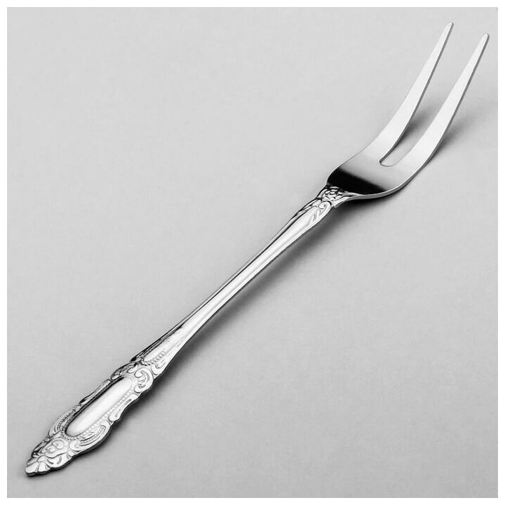 Вилка для мяса "Королевство", h 23 см, цвет серебристый, нержавеющая сталь
