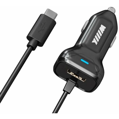 Зарядное устройство в автомобиль с кабелем Type-C CH-4-2-06 WIIIX