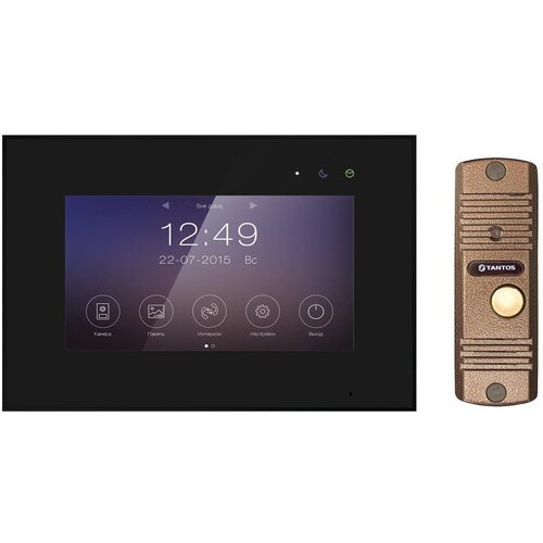 Tantos Marilyn HD Wi-Fi IPS (черный) и Corban HD (медь) (комплект многофункционального домофона 7