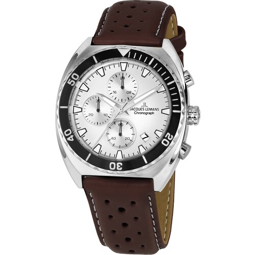 фото Наручные часы jacques lemans sport, коричневый, серебряный