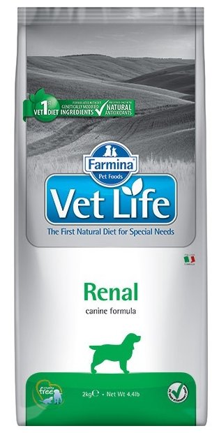 Сухой корм для собак Farmina Vet Life Renal, при заболеваниях почек 1 уп. х 1 шт. х 2 кг