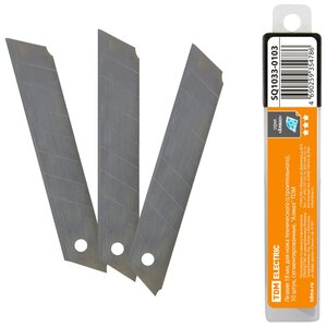 Лезвия 18 мм, для ножа технического (строительного), 10 штук, сегментированные, "Алмаз" TDM