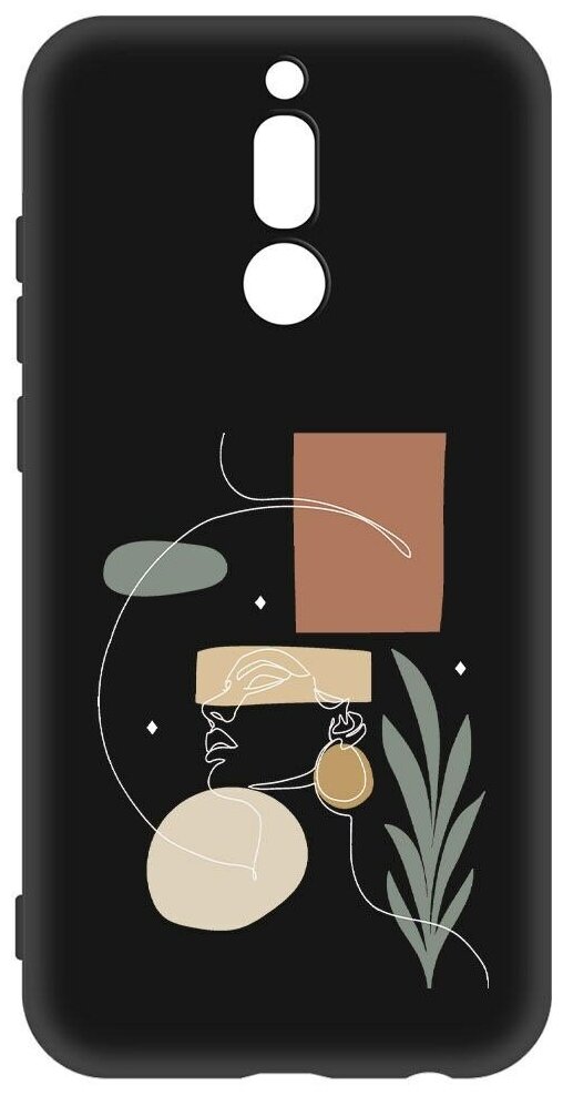Чехол-накладка Krutoff Soft Case Элегантность для Xiaomi Redmi 8 черный