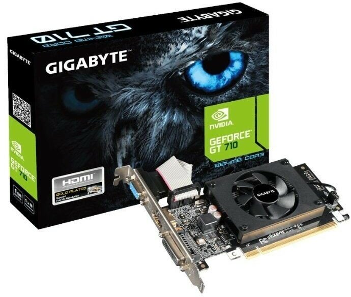 Видеокарта GIGABYTE GeForce GT 710 2GB (GV-N710D5-2GL)