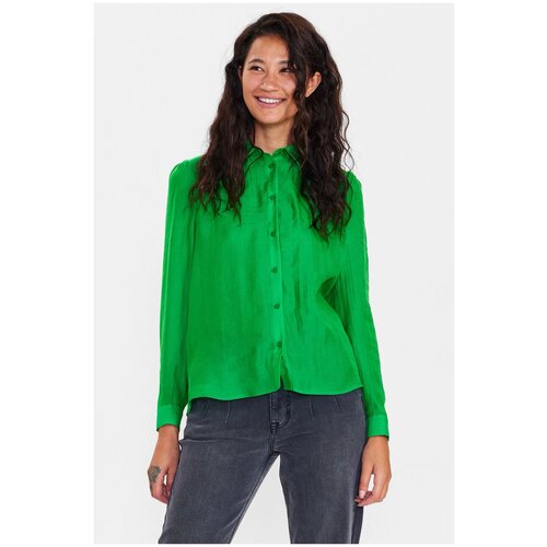 Блуза  NUMPH, размер XS, зелeный