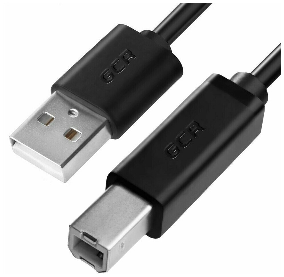 Аксессуар GCR USB 2.0 AM - BM 0.5m Black GCR-51563