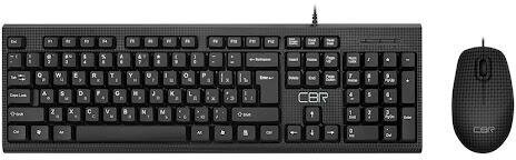 Клавиатура + мышь CBR KB SET 711 Carbon, черный