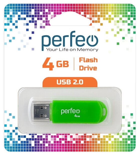 USB флешка Perfeo USB 4GB C03 Green