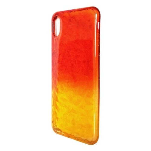фото Krutoff / накладка силиконовая crystal krutoff для iphone x/xs (айфон икс/иксс), желто-красная krutoff group