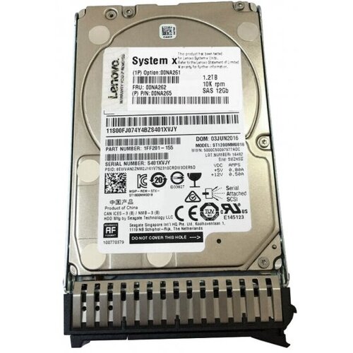 Жесткий диск Lenovo 1FF201-155 12Tb 10000 SAS 25 HDD 32630₽