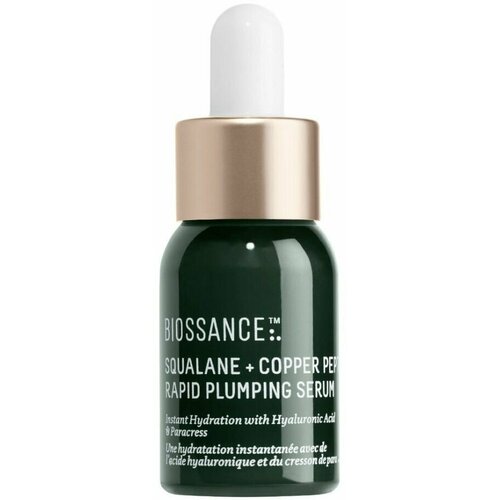 Biossance Travel Сыворотка для лица Squalane and Copper Peptide Rapid Plumping Serum 12 мл