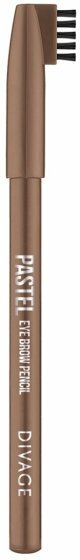 Карандаш для бровей с щеточкой Divage Pastel 1104 светло-коричневый