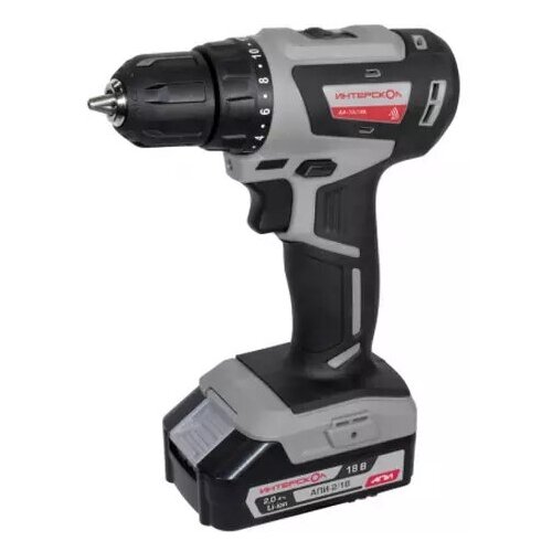 ДА-1018В минимакс бесщеточная аккумуляторная дрель-шуруповерт Li-ion АПИ кейс 2 аккум 15Ач ЗУ шт Интерскол 7894₽