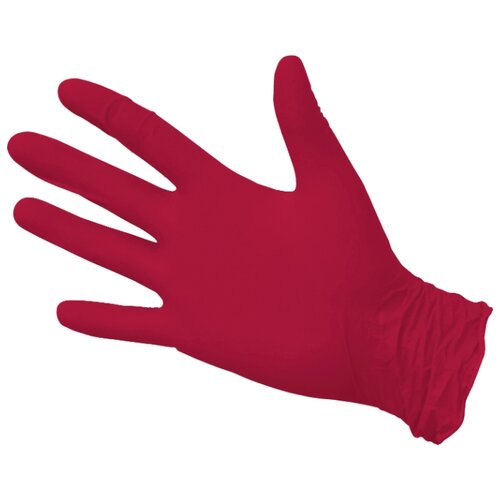 Перчатки NitriMax нитриловые S, красные, 50 пар
