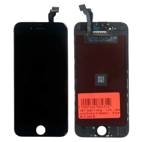 Дисплей для iPhone 6 в наборе ZeepDeep: экран черный, защитное стекло, набор инструментов, пошаговая инструкция