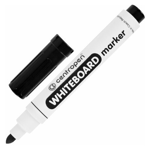 Маркер стираемый для белой доски черный, CENTROPEN 
