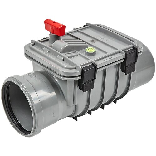 Обратный клапан для внутренней канализации 110, ABS-пластик, для предотвращения обратного хода жидкости в канализационных сетях клапан обратный для канализации d 110 горизонтальный