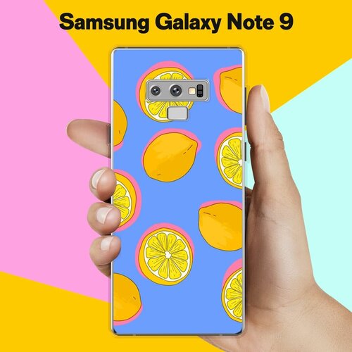 силиконовый чехол розовый ананас на samsung galaxy note 9 самсунг галакси нот 9 Силиконовый чехол на Samsung Galaxy Note 9 Лимоны / для Самсунг Галакси Ноут 9