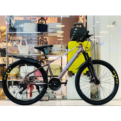 Велосипед на спицах TENOX 688 26' коричневый/фиолетовый