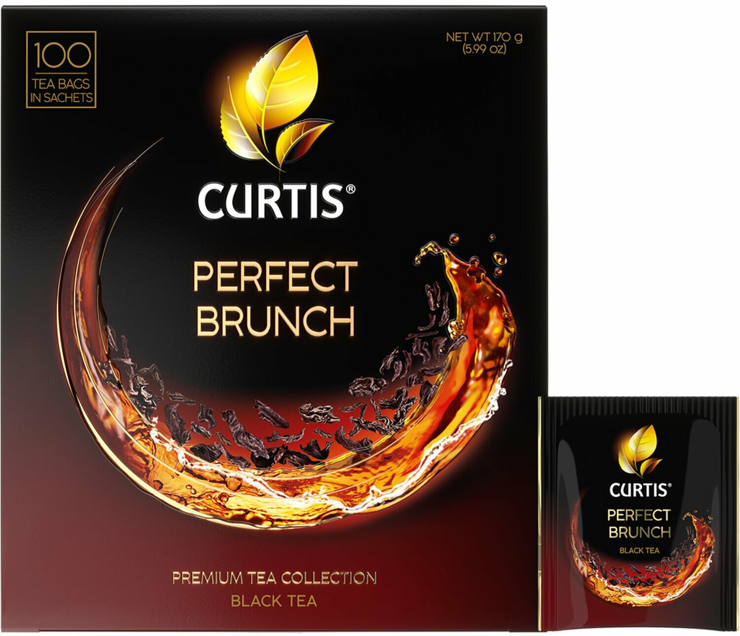 Чай черный Curtis "Perfect Brunch" 100 пакетиков 2 пачки - фотография № 3