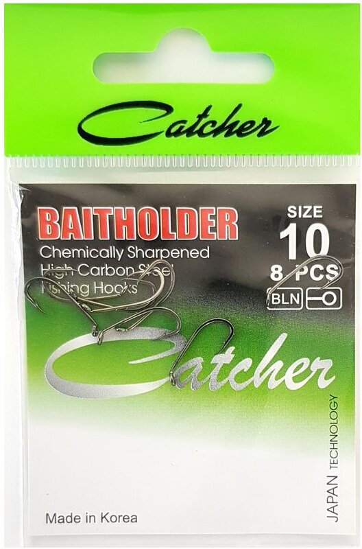 Крючок "Catcher" BAITHOLDER Size 10 (3 пакетика)