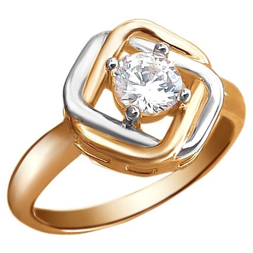 фото Эстет кольцо из золота c фианитом 01к1113033р, размер 16