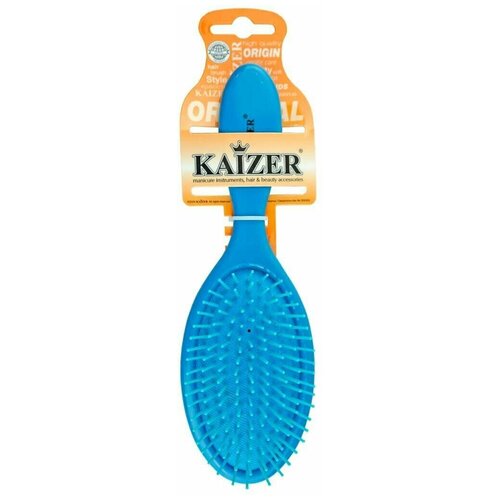 Kaizer Расческа массажная пластиковые зубья синяя