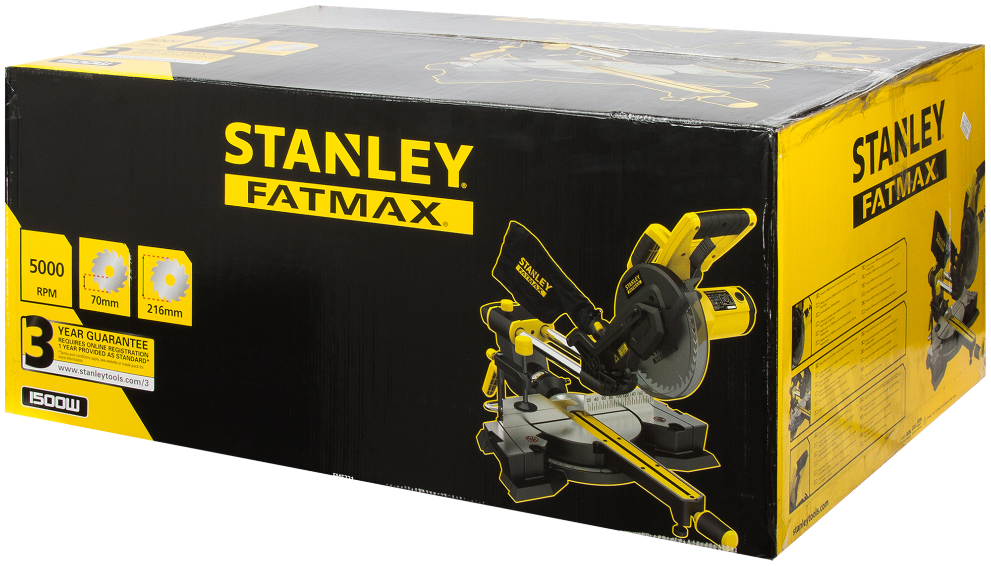 Торцовочная пила Stanley Fatmax FME721-QS, 216 мм, 1500 Вт - фото №6