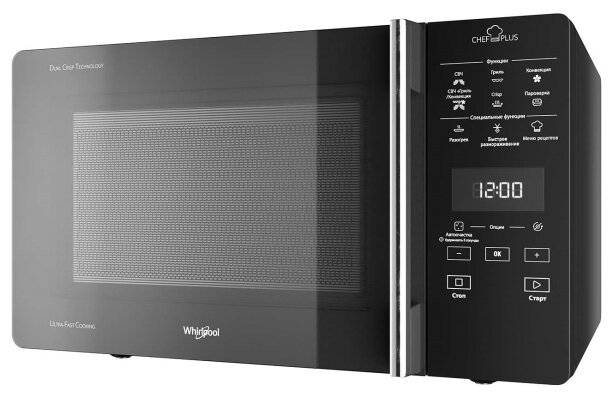 Микроволновая печь Whirlpool MCPS 349 BL, черный