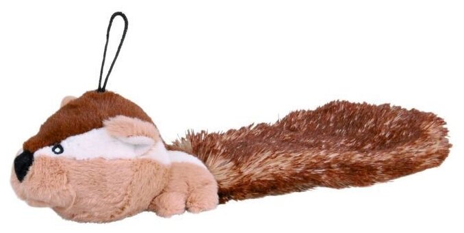 Мягкая игрушка Бурундук с длинным хвостом плюшь 30 см - фотография № 1