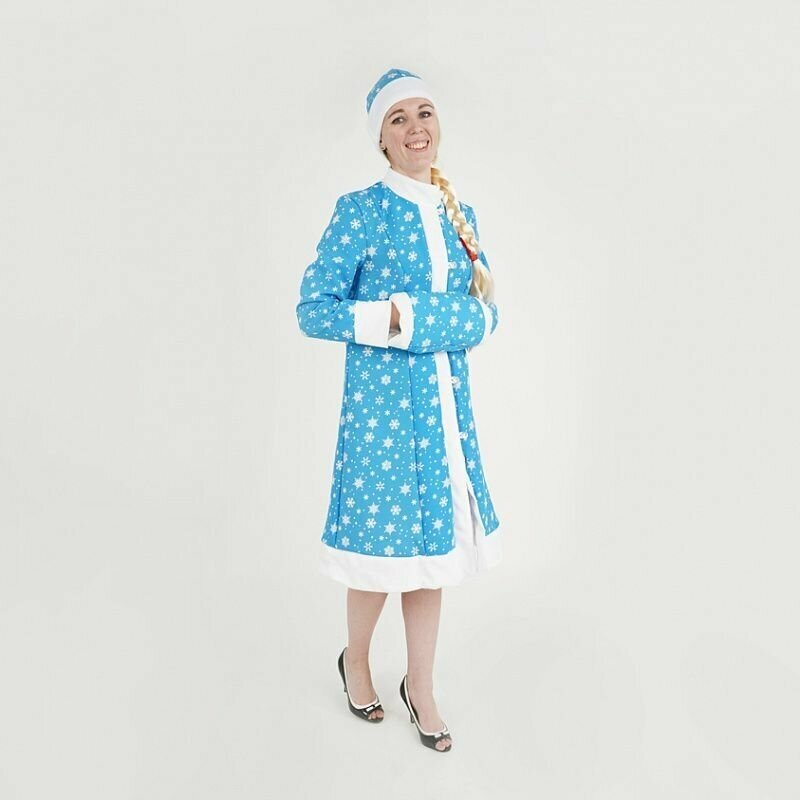 Карнавальный костюм женский "Снегурочка" лайт миди, размер 46-48